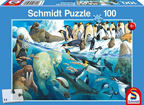 Schmidt Spiele Puzzle Schmidt Spiele Puzzel 56295 kinderpuzzel, dieren op de poolcirkel, meerkleurig