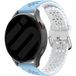 Strap-it Samsung Bracelet silicone avec motif Samsung Galaxy Watch 6 Classic 43mm (bleu clair/blanc)