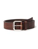 REPLAY Leren Riem Vintage Leather Belt W100 Fade Tobacco Bruine