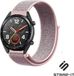 Strap-it Nylon Smartwatch bandje - Geschikt voor Huawei Watch GT / GT 2 - Pink Sand - 46mm