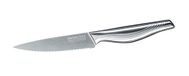 Nirosta Keukenmes, getande swing, universeel mes van roestvrij staal, antislip handgreep, extra scherp koksmes met gekarteld lemmet, gekarteld mes (lengte lemmet: ca. 11 cm), aantal: 1 stuks