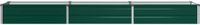 VidaXL Verhoogd tuinbed groen 240 x 40 x 24 cm staal