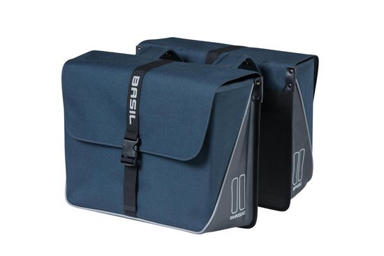 Basil Forte Double Bag Fietstas - 35 liter - Blauw