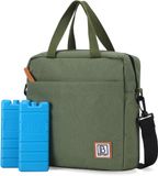 Brisby 4 Laags Geïsoleerde Koeltas - Lunchtas 7 liter - Groen