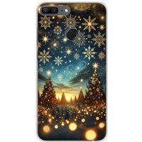 1001 coques Huawei Honor 9 Lite Bedrukt siliconen hoesje magie de noel