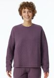 Schiesser Sweatshirt Dames Lange Mouw Katoenmix Mix+Relax Mauve
