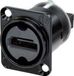 Neutrik NAHDMI-W-B HDMI-connector Flensbus, contacten recht Aantal polen: 19 Zwart 1 stuk(s)