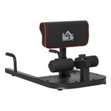 Homcom 3-En-1 Profundo Sissy Squat Para Ejercicios Abdominales Tablero Supino Multifuncional