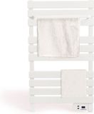 CREATE - Elektrische handdoekhouder 500W - Wit - Zonder benen - Met legbord 3 spijlen - WARM TOWEL