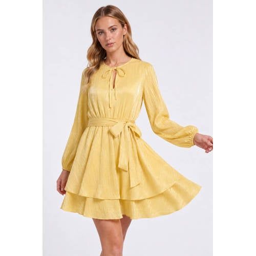 Freebird mini jurk - geel