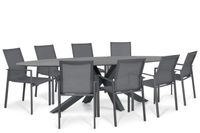 Lifestyle Garden Furniture Lifestyle Lifestyle Timo/Ellisse 280x118 cm dining tuinset 9-delig