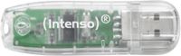 Intenso Rainbow Line USB-stick, 32 GB, USB 2.0, transparant, zwart