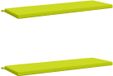 vidaXL - Coussin de banc - SOEST - 2 pièces - 100% Polyester - Vert vif