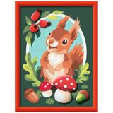Ravensburger CreArt Serie D - Eekhoorn met 3D-gips | schilderen op nummer | schilderset | afmetingen 25 x 18,30 cm | spelletjes voor kinderen 9 jaar | cadeau-ideeën | cadeau voor kinderen 9 jaar