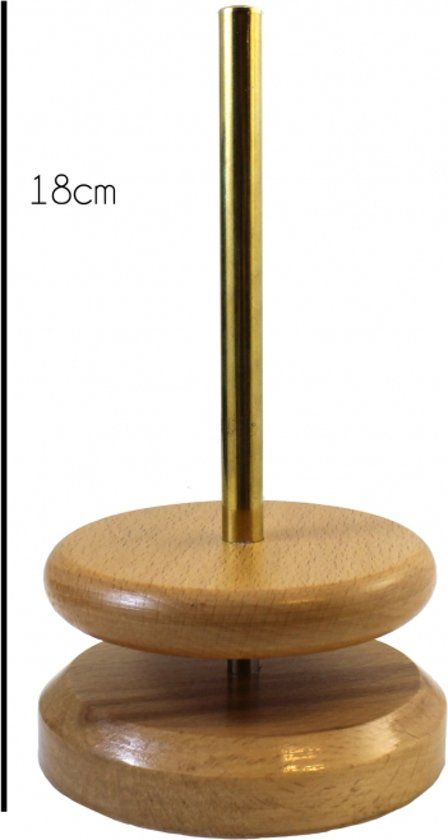 Houten garen draaischijf - draaimolen - 8717738961665