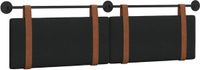 vidaXL Hoofdbord Effen Zwart 190 x 55 x 5 cm PU Antiek