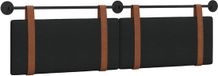 vidaXL Hoofdbord Effen Zwart 190 x 55 x 5 cm PU Antiek