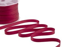 Furlanis - Dubbel satijnen lint, Italiaanse stof - Bordeaux, 10 mm x 25 m