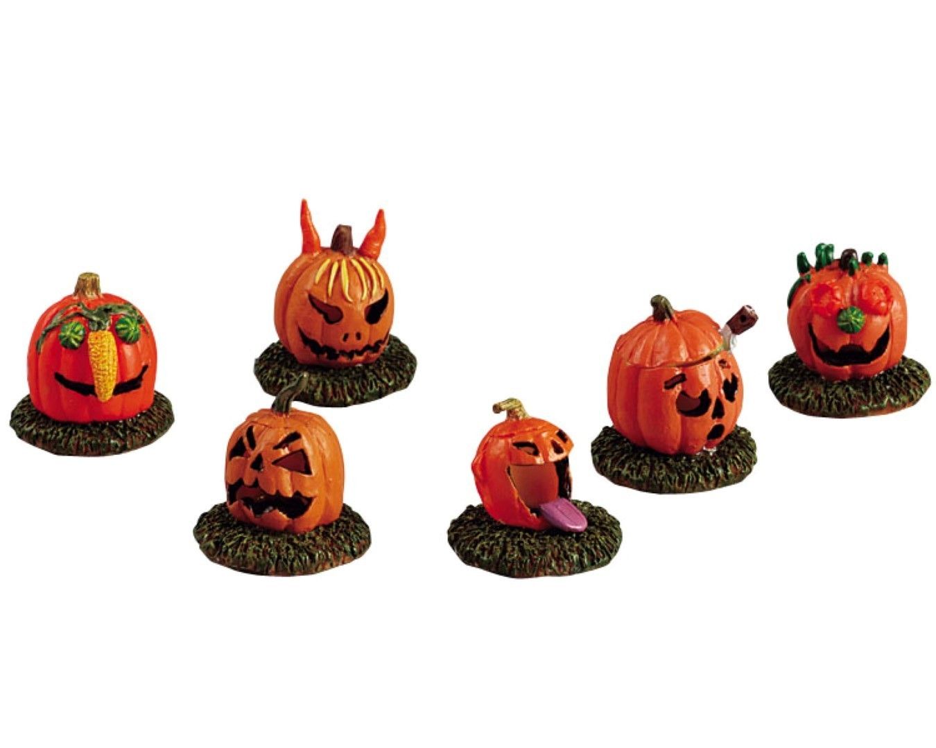 LEMAX Kerstfiguur Pumpkin people set of 6