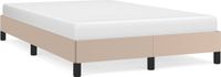 vidaXL Bedframe Kunstleer Cappuccinokleurig 120x200 cm