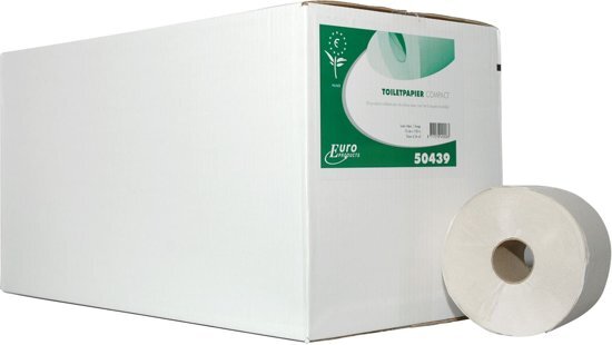 MTS Euro Products Toiletpapier compact 1-lgs rec. wit 24 x 150 mtr