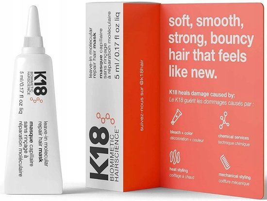 K18 - Hair Repair Mask - 5 ml - For Damaged Hair
