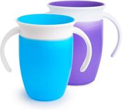 Munchkin Miracle 360 trainingsbeker, paars/blauw, 207 ml, set van 2