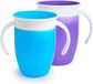 Munchkin Miracle 360 trainingsbeker, paars/blauw, 207 ml, set van 2