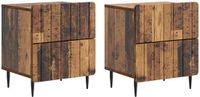 vidaXL Nachtkastje Oud Hout 43 x 34,5 x 49,5 cm