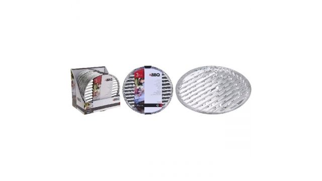 BBQ Barbecue Grillschalen Rond 3stuks