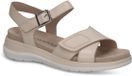 Caprice Dames Sandaal 9-28751-46 Beige Leer Plateau G-breedte Maat 38 EU