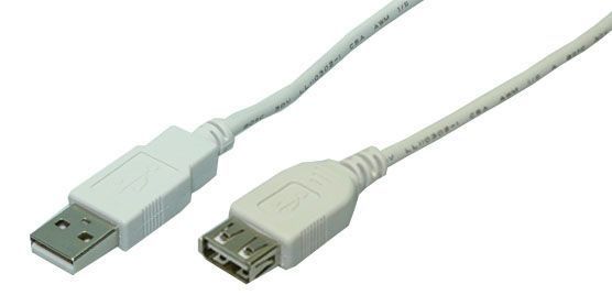 LogiLink CU0010 USB 2.0 Kabel - 2m - Grijs