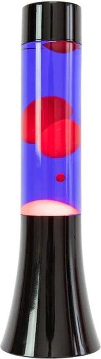 Fisura Mini Lavalamp - Rood en Blauw - 9x9x31cm
