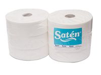 Saten Hygiënische industrie, Virgin cellulose, 2-laags, reliëf, breedte 85 310 m, 6 stuks