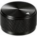TRU COMPONENTS TC-11613816 Draaiknop Met knopmarkering Zwart (Ø x h) 30 mm x 17 mm Aluminium 1 stuk(s)