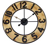 Technoline Analoge Quarz Wanduhr WT1610, Rustikal/Retro Optik, Ø 60 cm XXL Uhr