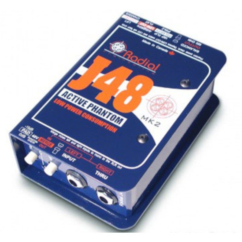Radial J48-MK2 Active DI Box - Phantom Powered