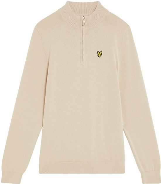 Lyle &amp; Scott Lyle & Scott 1/4 Zip Jumper Truien & Vesten Jongens - Sweater - Hoodie - Vest - Creme - Maat 140/146