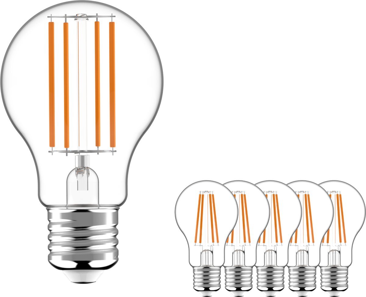 Proventa LED Lamp Helder E27 - Warm wit - A60 Peertje - 7W vervangt 60W - 6 lampen
