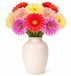 Mica Decorations Bouquet Fleurs artificielles Gerbera - H60 cm - 4 couleurs mix