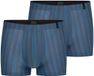 SCHIESSER Boxershorts ' Long Life Soft ' aqua / grijs