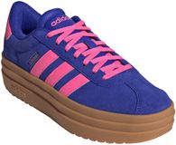 Adidas VL Court Bold Plateau Sneaker Schoenen Dames KH9462 Blauw/Roze