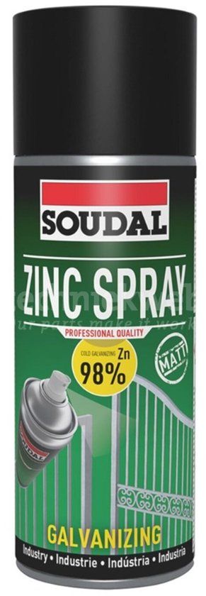 Soudal Zinkspray Mat 400 ml