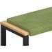 Maison Exclusive - Coussin De Banc Velours Vert Clair Profondeur 35 cm