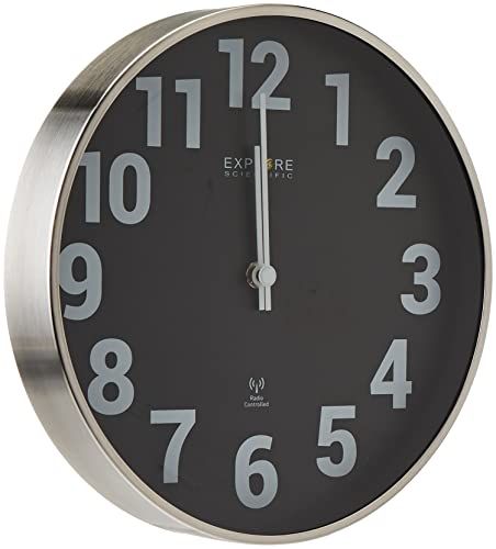 Explore Scientific RAC1003 Wandklok - 25 cm - Zwart