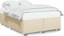 Maison Exclusive - Cadre de lit sans matelas crème 140x190 cm tissu
