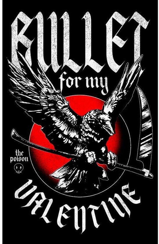 Bullet For My Valentine The Poisen / Crow Unisex Vlag - Zwart