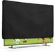 kwmobile Housse de protection en lin pour TV connectée - Convient aux téléviseurs de 43" - Noir