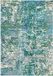 Safavieh Hedendaags tapijt voor woonkamer, eetkamer, slaapkamer - Madison Collection, korte pool, groen en turquoise, 91 x 152 cm