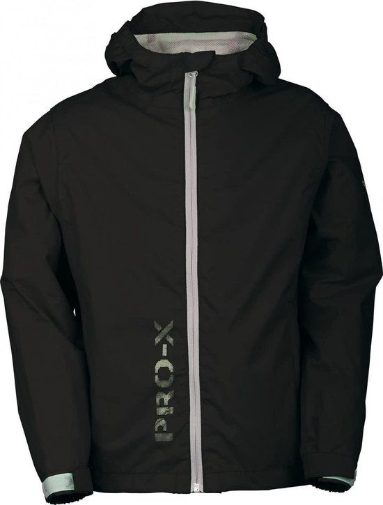 Pro-x Elements Regenjas Flashy Junior Polyamide Zwart Maat 140